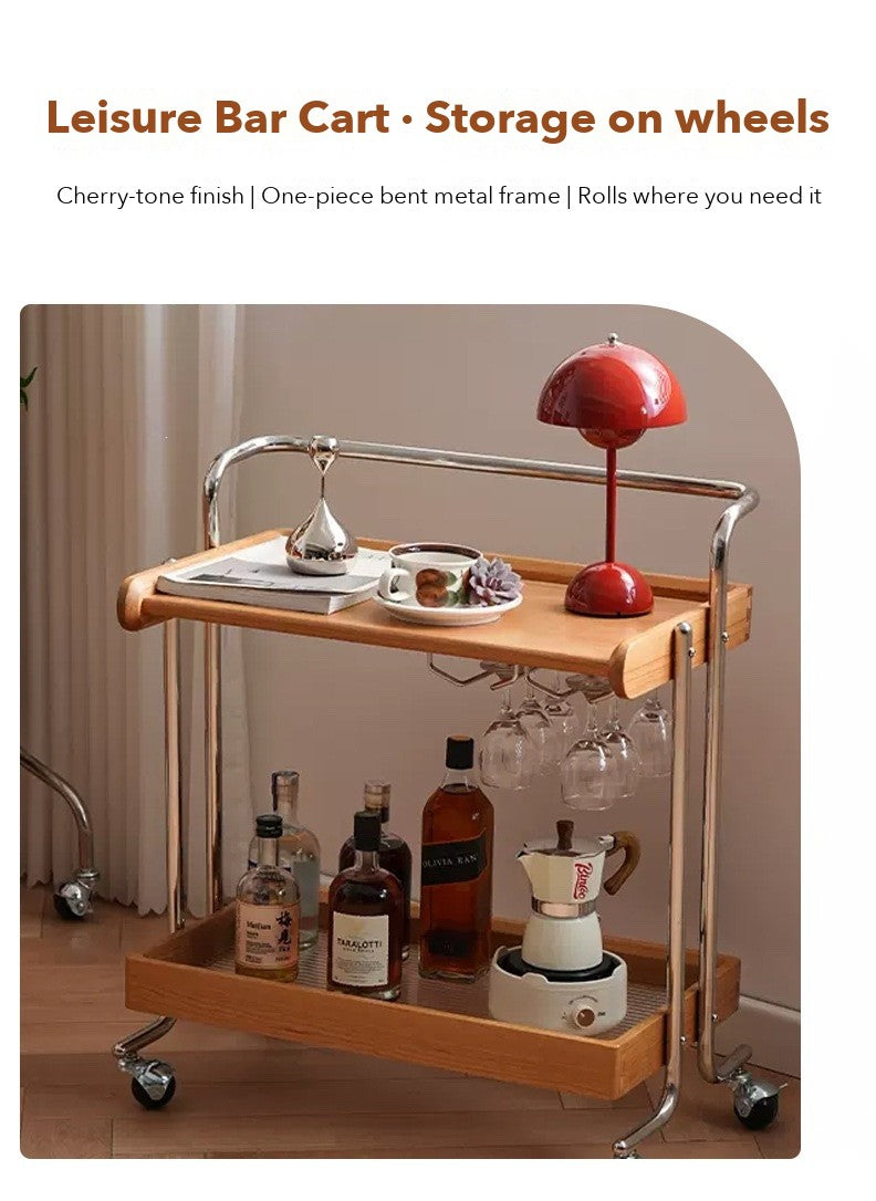 Leisure Bar Cart – Cherry Tone