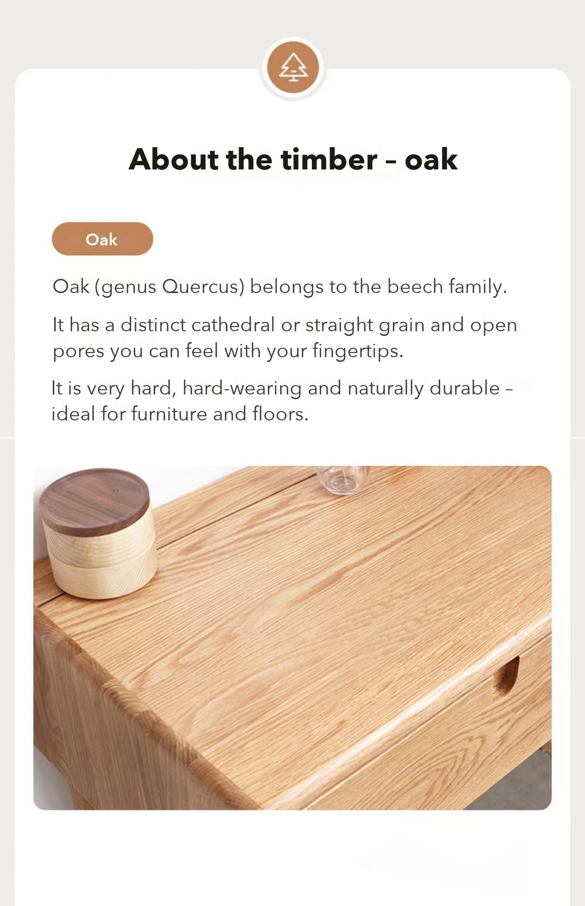 Prague 2-Drawer Bedside Table – Solid Oak