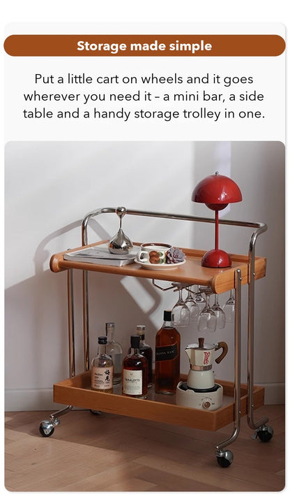 Leisure Bar Cart – Cherry Tone