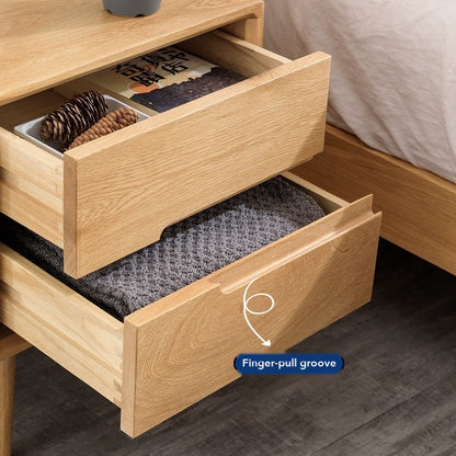 Poem Bedside Table – Solid Oak