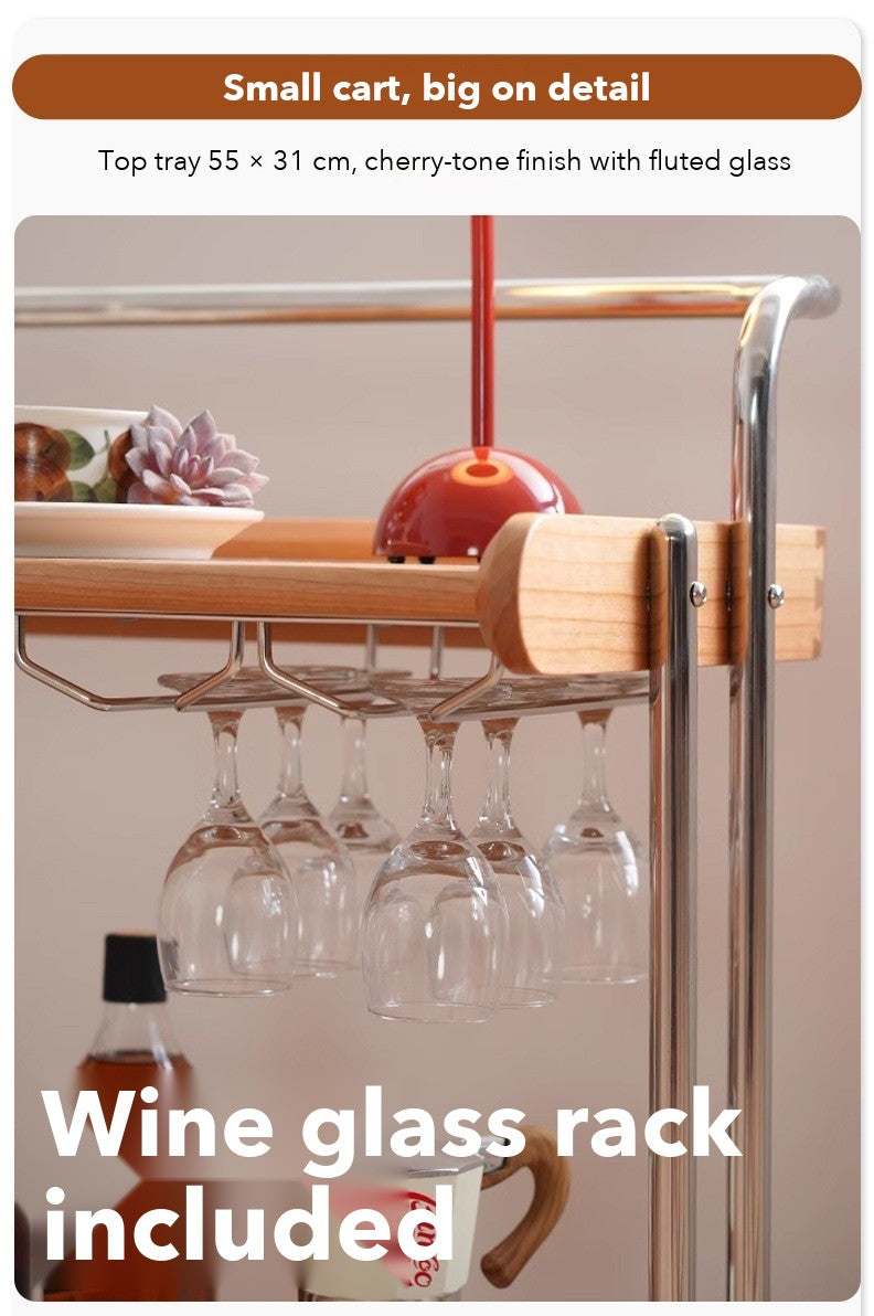 Leisure Bar Cart – Cherry Tone