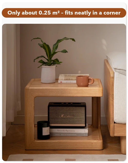 Cube Modular Side Table – Solid Oak