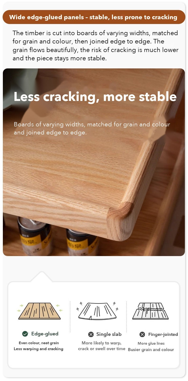 Cube Modular Side Table – Solid Oak