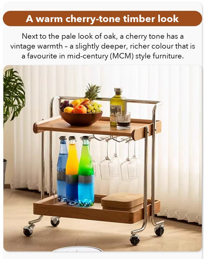 Leisure Bar Cart – Cherry Tone